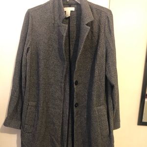 H&M DARK GREY LONG COAT